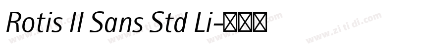 Rotis II Sans Std Li字体转换